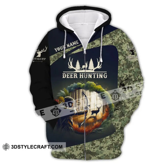 Unisex Shirt, Custom Name Deer Hunter Shirt, Deer Hunting Polo Long Sleeve, Animal Hunter T-Shirt style option 3