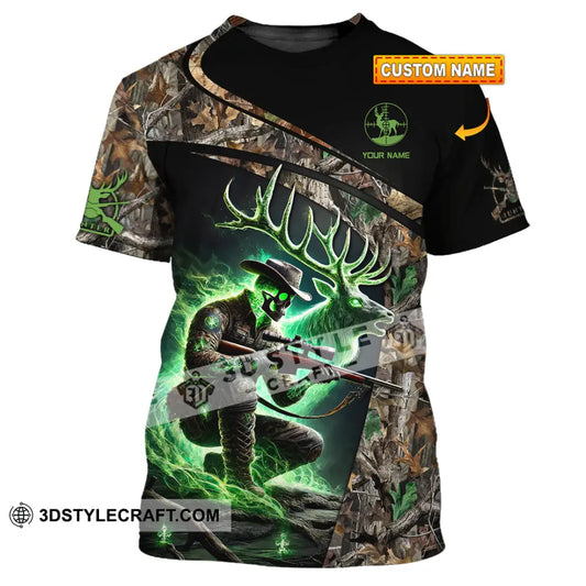 Unisex Shirt Custom Name Deer Hunting Hunter Gift T-Shirt
