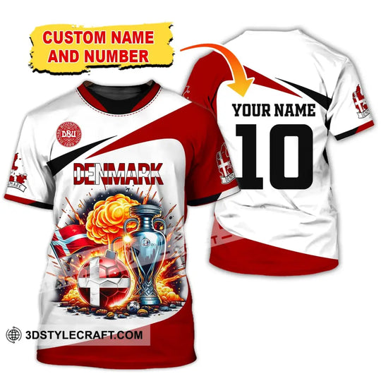 Unisex Shirt, Custom Name Denmark Shirt, Denmark Polo Long Sleeve Shirt, T-Shirt for Danish style option 3