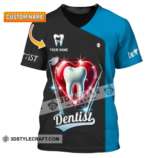 Unisex Shirt, Custom Name Dentist Shirt, Dental T-Shirt, Gift for Dentist Shirt style option 1
