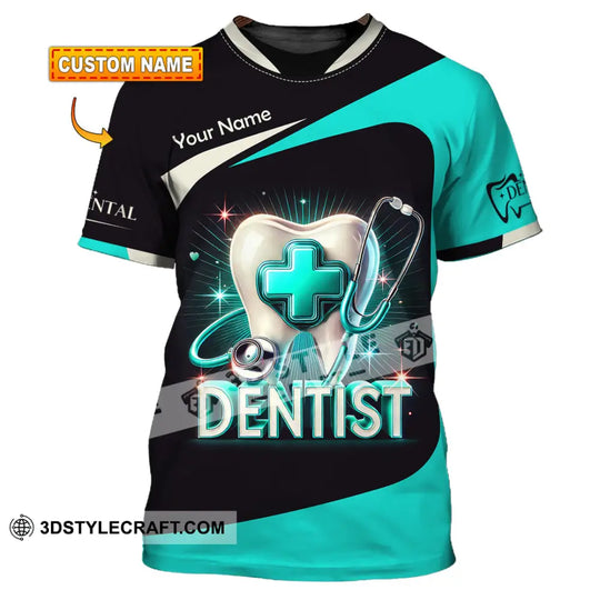 Unisex Shirt, Custom Name Dentist Shirt, Dental T-Shirt, Gift for Dentist style option 1