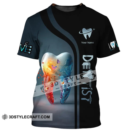 Unisex Shirt, Custom Name Dentist Shirt, Dental T-Shirt, Gift for Dentist style option 3