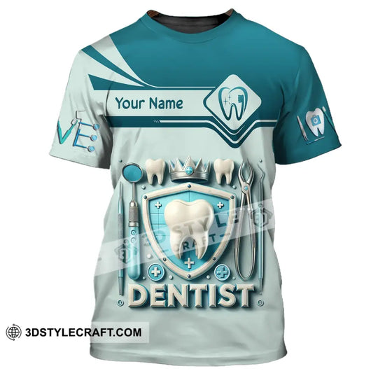 Unisex Shirt, Custom Name Dentist Shirt, Dental T-Shirt, Gift for Dentist Shirt style option 2