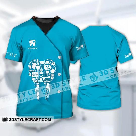 Unisex Shirt - Custom Name Dentist T-Shirt - Dental Shirt - Gift For Dentists style option 2