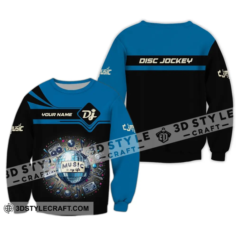 Unisex Shirt Custom Name Disc Jockey Dj Hoodie Polo Long Sleeve Gift For / S T-Shirt