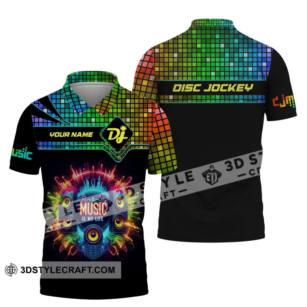 Unisex Shirt Custom Name Disc Jockey Dj Hoodie Polo Long Sleeve Gift For / S T-Shirt