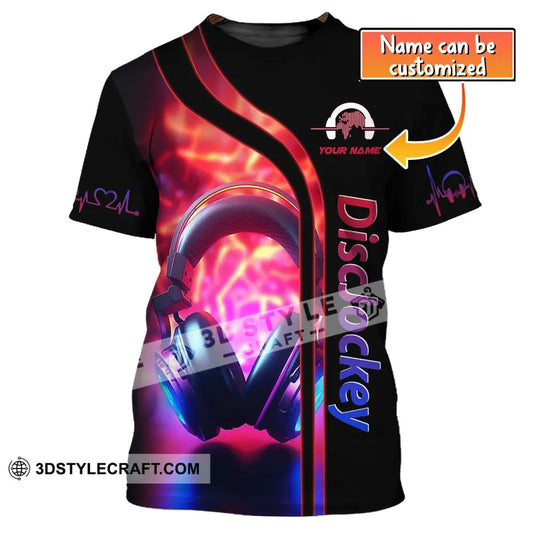 Unisex Shirt Custom Name Disc Jockey Dj Hoodie Polo Long Sleeve Gift For T-Shirt