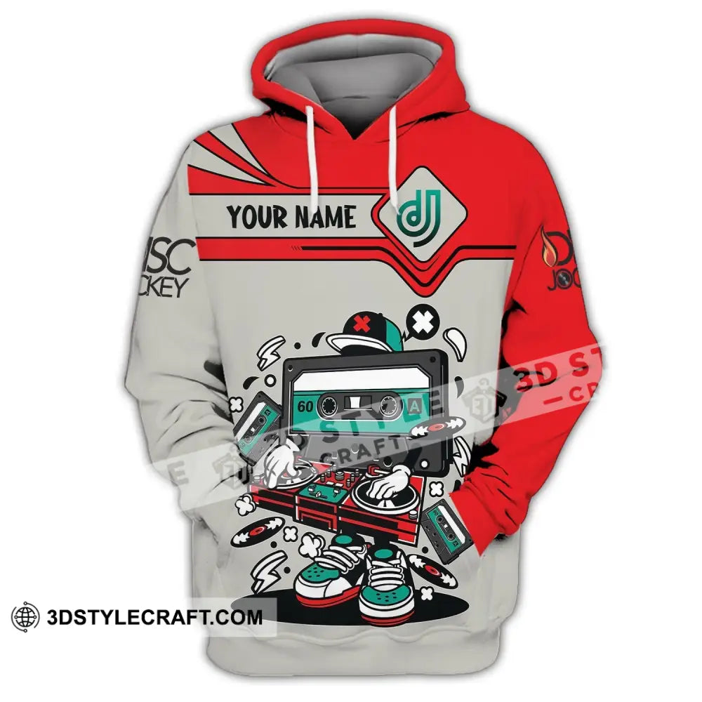 Unisex Shirt Custom Name Disc Jockey Dj Hoodie Polo Long Sleeve / S T-Shirt