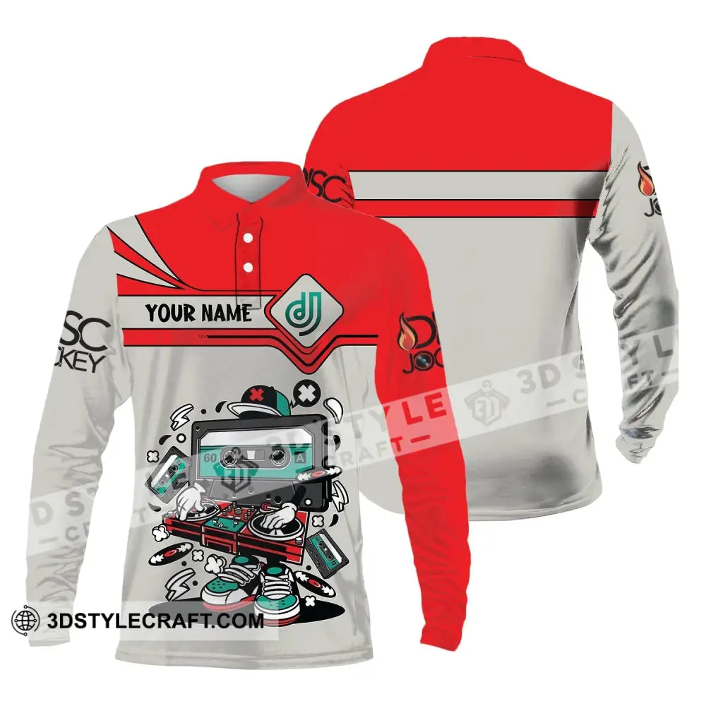 Unisex Shirt Custom Name Disc Jockey Dj Hoodie Polo Long Sleeve / S T-Shirt