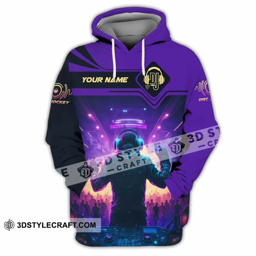 Unisex Shirt Custom Name Disc Jockey Dj Hoodie Polo Long Sleeve / S T-Shirt