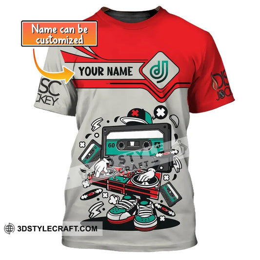 Unisex Shirt Custom Name Disc Jockey Dj Hoodie Polo Long Sleeve T-Shirt