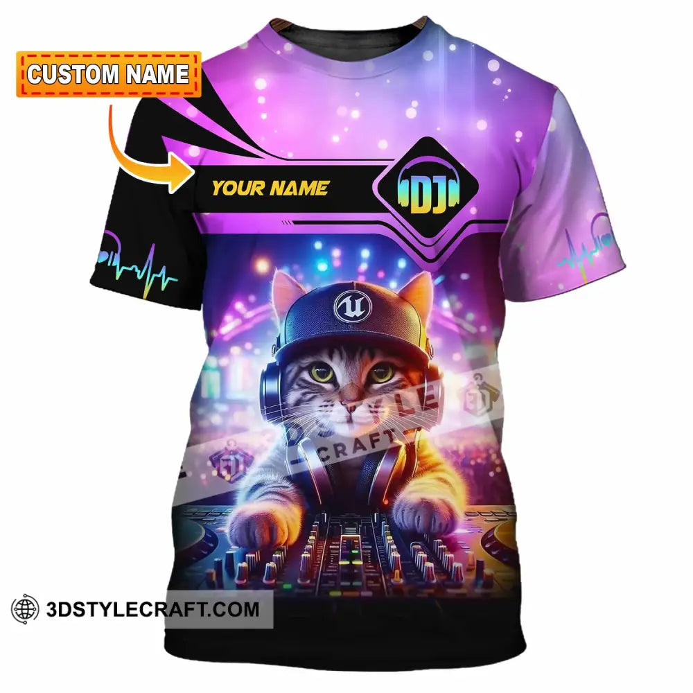 Unisex Shirt Custom Name Disc Jockey Dj Hoodie Polo Long Sleeve T-Shirt