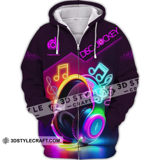 Unisex Shirt, Custom Name Disc Jockey T-Shirt, DJ Shirt, Gift For DJ style option 2