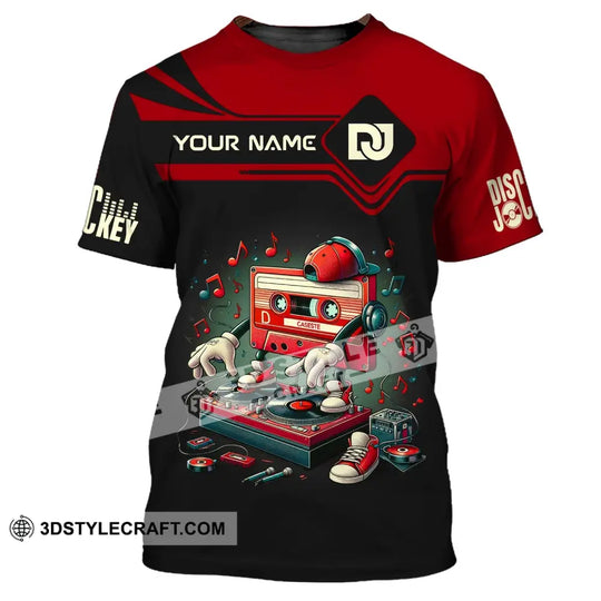 Unisex Shirt, Custom Name Disc Jockey T-Shirt, DJ Shirt, Music Lover Gift style option 2