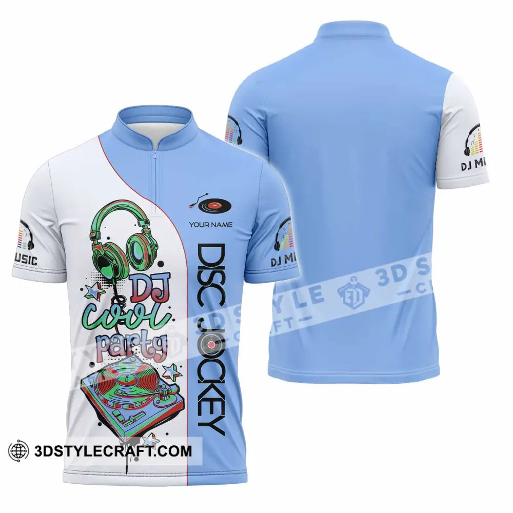 Unisex Shirt - Custom Text Shirt Chef Shirt Zipper Polo Shirt / S T-shirt