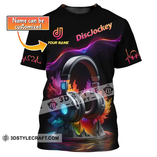 Unisex Shirt, Custom Name Disc Jockey T-Shirt, Music Lover Shirt, DJ Shirt, Gift For DJ style option 1