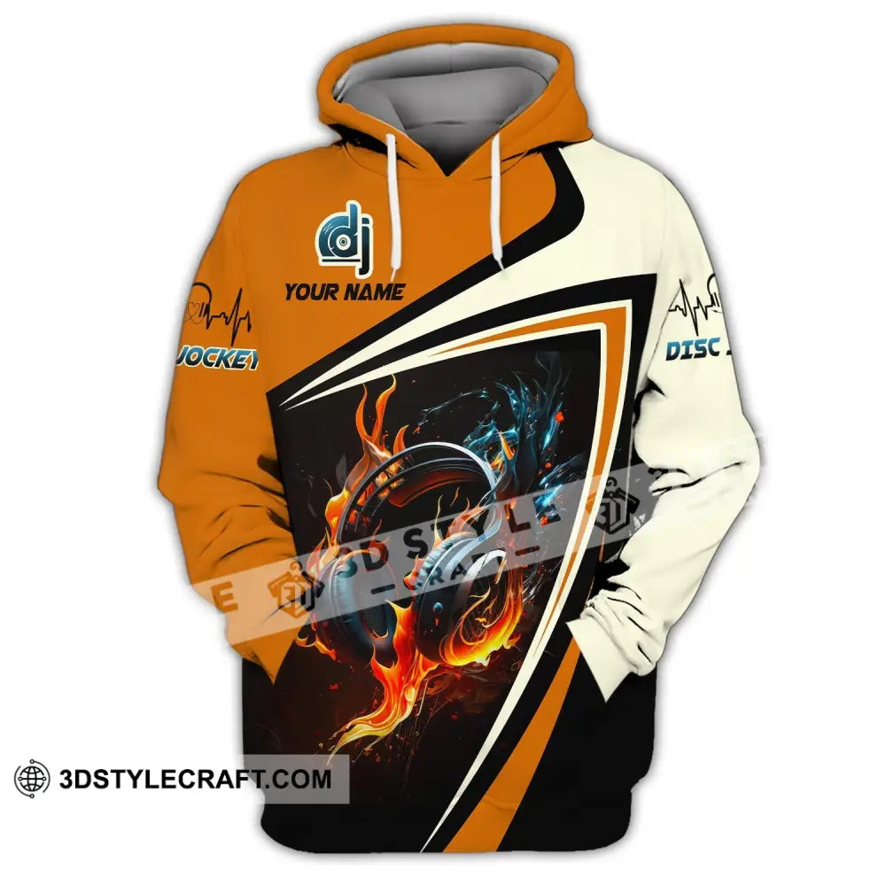 Unisex Shirt Custom Name Disc Jockey T-Shirt Music Lover Dj Gift For Hoodie / S