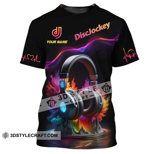 Unisex Shirt, Custom Name Disc Jockey T-Shirt, Music Lover Shirt, DJ Shirt, Gift For DJ style option 2