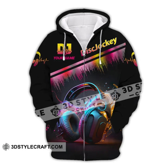 Unisex Shirt, Custom Name Disc Jockey T-Shirt, Music Lover Shirt, DJ Shirt, Gift For DJ style option 3