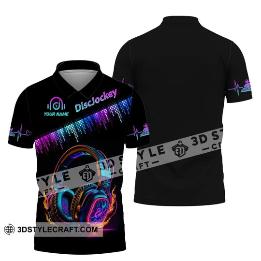 Unisex Shirt, Custom Name Disc Jockey T-Shirt, Music Lover Gift, DJ Hoodie style option 4