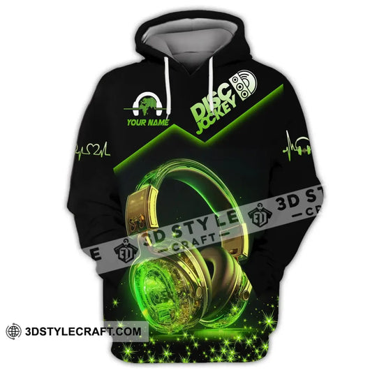 Unisex Shirt, Custom Name Disc Jockey T-Shirt, Music Lover Gift, DJ Hoodie Polo Shirt style option 4