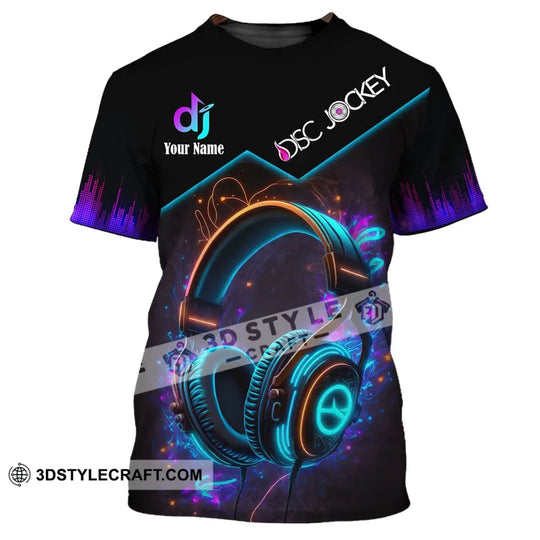 Unisex Shirt, Custom Name Disc Jockey T-Shirt, Music Lover Shirt, Gift For DJ style option 2