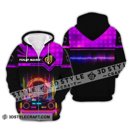 Unisex Shirt, Custom Name Disc Jockey T-Shirt, Music Lover, Gift For DJ style option 3