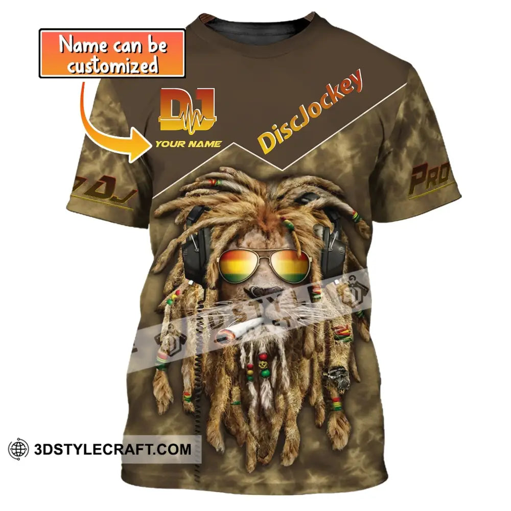 Unisex Shirt Custom Name Disc Jockey T-Shirt Proud Dj Music Lover