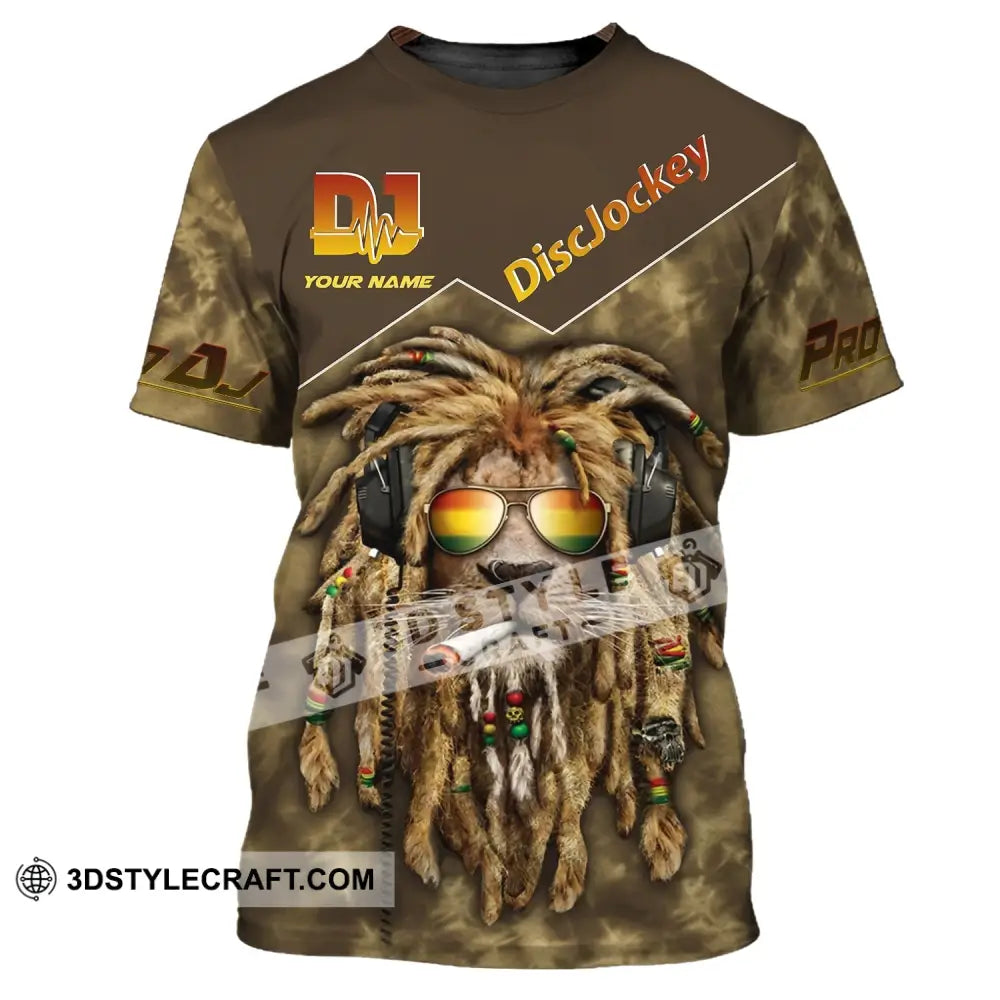 Unisex Shirt Custom Name Disc Jockey T-Shirt Proud Dj Music Lover / S