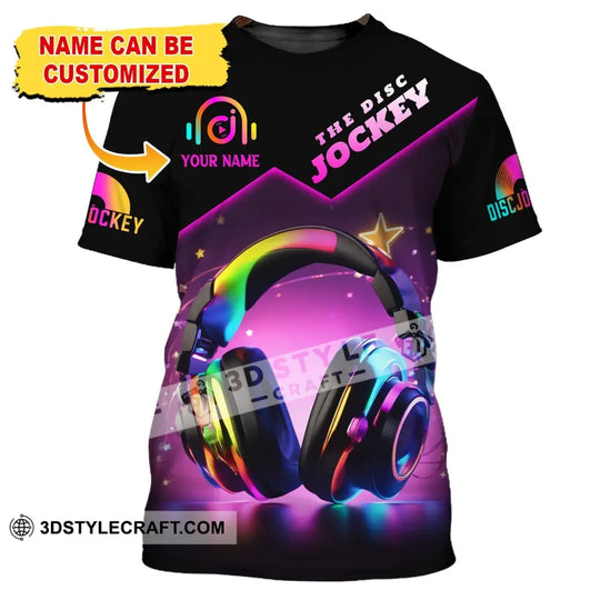 Unisex Shirt, Custom Name Disc Jockey Shirt, The Disc Jockey, DJ Hoodie Shirt Polo Long Sleeve style option 1