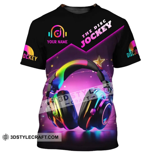Unisex Shirt, Custom Name Disc Jockey Shirt, The Disc Jockey, DJ Hoodie Shirt Polo Long Sleeve style option 2