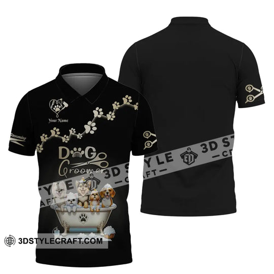 Unisex Shirt, Custom Name Dog Groomer Shirt, Dog Grooming Salon Shirt, Shirt for Dog Groomers style option 4