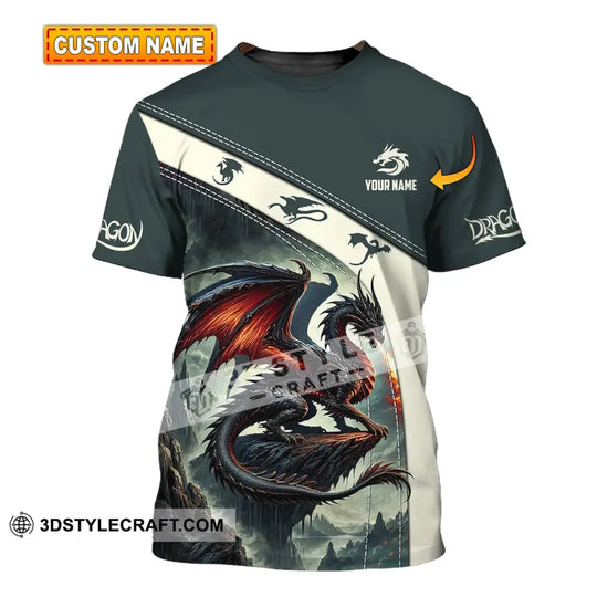 Unisex Shirt, Custom Name Dragon Shirt, Dragon T-Shirt Hoodie Long Sleeve Shirt style option 1