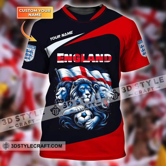Unisex Shirt, Custom Name England Football Shirt Shirt, England Football Polo Long Sleeve, Soccer Lover Shirt style option 2