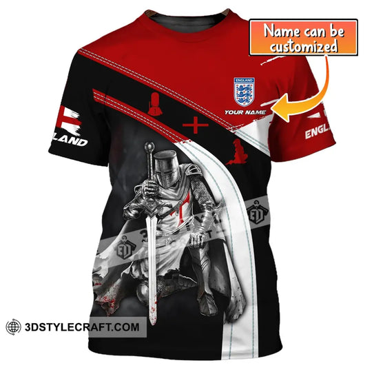 Unisex Shirt, Custom Name England Shirt, England Knight, English T-Shirt style option 1