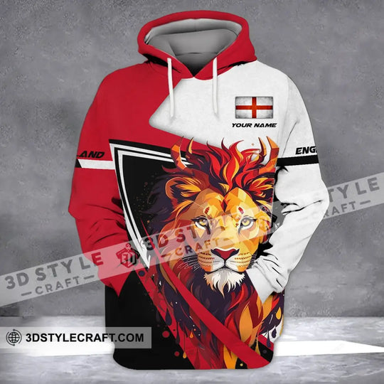 Unisex Shirt - Custom Name Shirt - England Lion Name Clothing style option 3