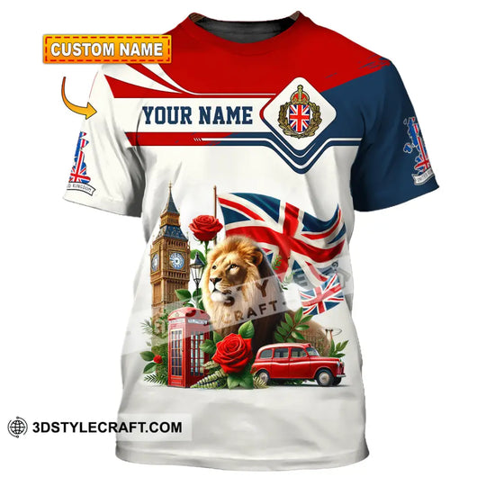Unisex Shirt, Custom Name England Shirt, England Lover Polo Long Sleeve Shirt, English Gift style option 1
