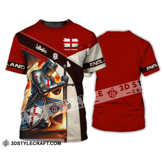 Unisex Shirt, Custom Name England Shirt, England Lover Polo Long Sleeve Shirt, England Gift style option 2