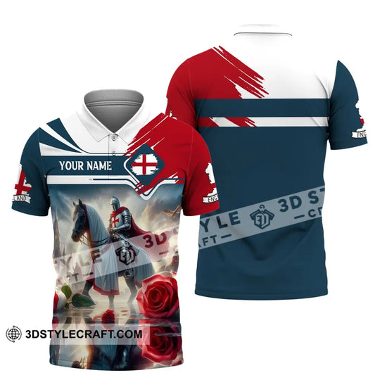 Unisex Shirt, Custom Name England Shirt, England Polo Long Sleeve, English Gift style option 4