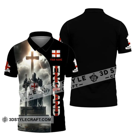 Unisex Shirt, Custom Name England Shirt, England Polo Long Sleeve, English Gift style option 4