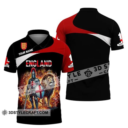 Unisex Shirt, Custom Name England Shirt, England Polo Long Sleeve, English Gift style option 4