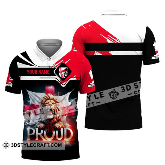Unisex Shirt, Custom Name England Shirt, England Proud, England Polo Long Sleeve, English Gift style option 4