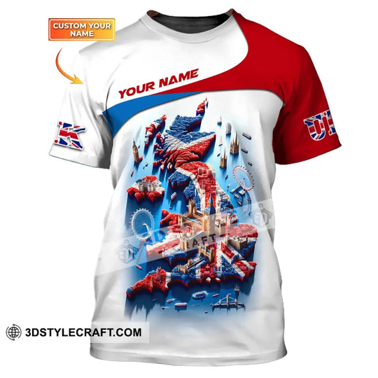 Unisex Shirt, Custom Name England Shirt, UK Polo Shirt, Gift for English style option 1