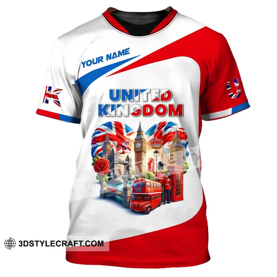 Unisex Shirt, Custom Name England Shirt, United Kingdom Polo Long Sleeve, English Shirt style option 3