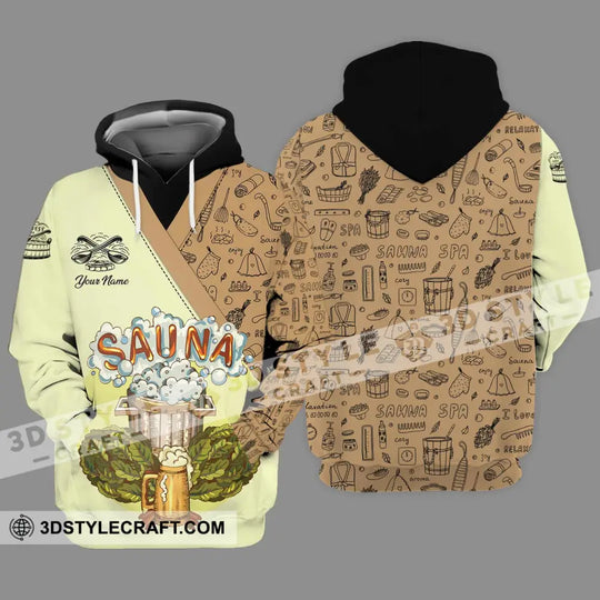 Unisex Shirt - Custom Name Shirt Enjoy Sauna style option 3