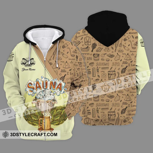 Unisex Shirt - Custom Name Shirt Enjoy Sauna style option 2