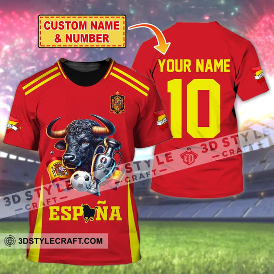 Unisex Shirt, Custom Name Espana Football Polo Shirt, Euro 2024 Espana Football Hoodie Long Sleeve Shirt style option 1