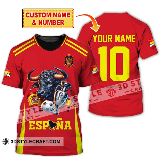 Unisex Shirt, Custom Name Espana Football Polo Shirt, Euro 2024 Espana Football Hoodie Long Sleeve Shirt style option 2