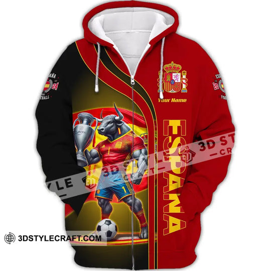 Unisex Shirt, Custom Name España Football Shirt, España Football Polo Long Sleeve, Soccer Lover Shirt style option 3