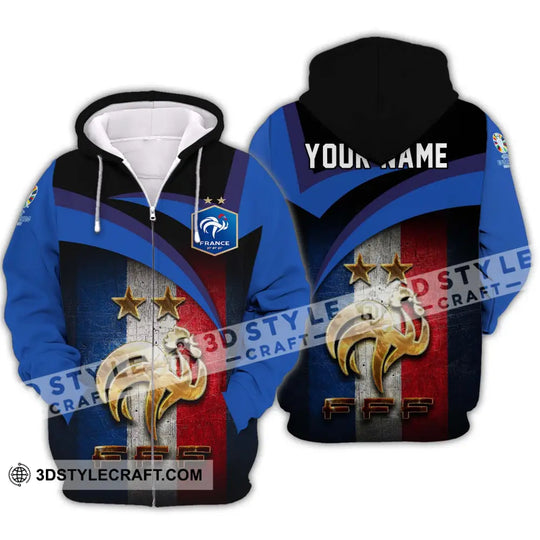 Unisex Shirt - Custom Name Euro 2024 France National Team FFF style option 2